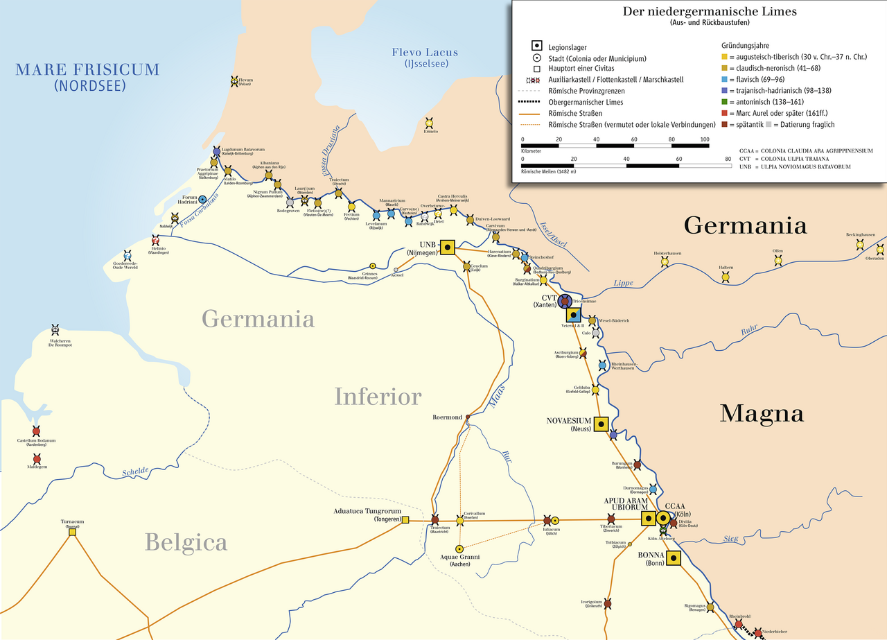 ローマ帝国の国境 - 低地ゲルマニアのリーメス